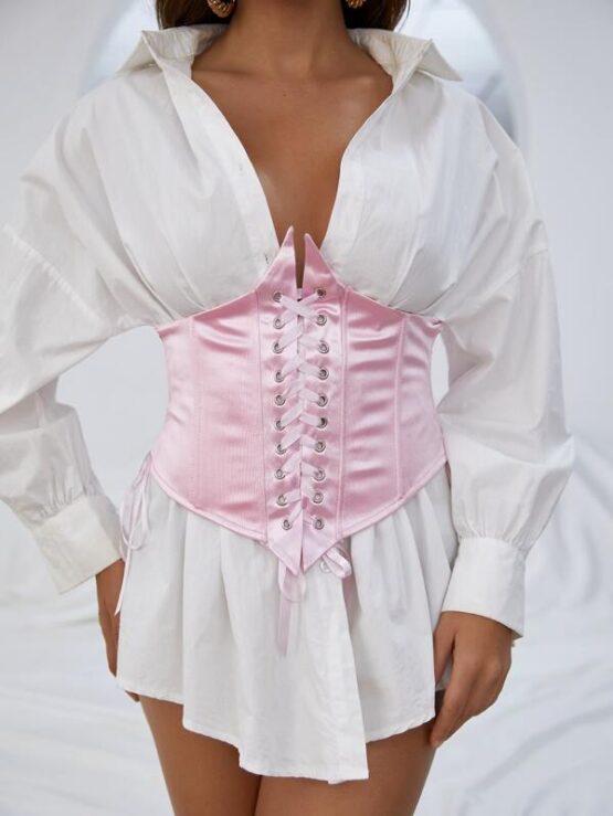 Fantastic Lace-up Front Corset Belt - Image 4
