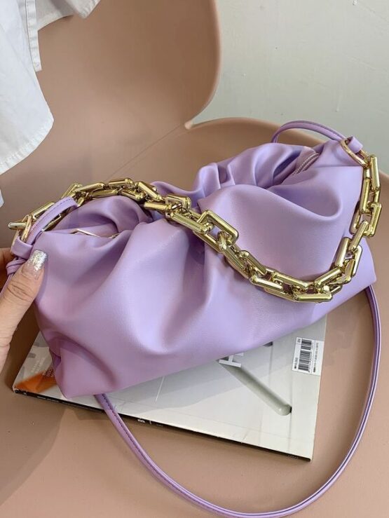 Fantastic  Hot Chain Ruched Bag - Image 3