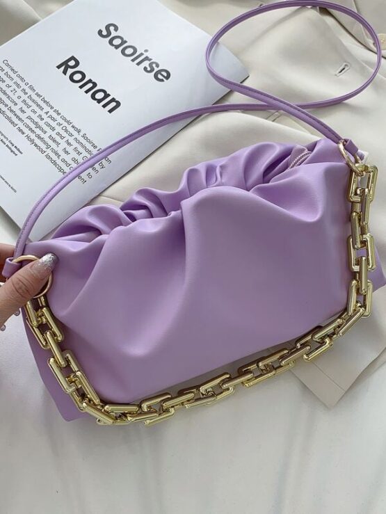 Fantastic  Hot Chain Ruched Bag - Image 2