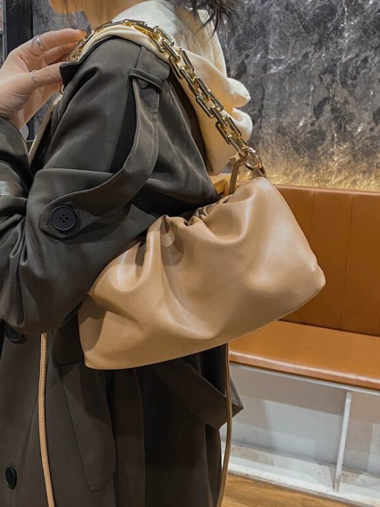 Fantastic  Hot Chain Ruched Bag - Image 6