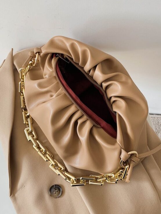 Fantastic  Hot Chain Ruched Bag - Image 5