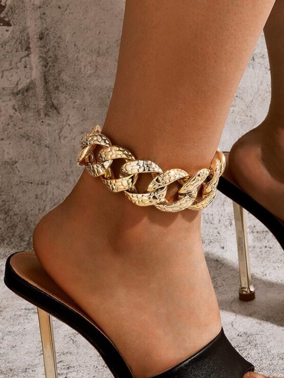Fantastic  Hot Textured Chain Anklet