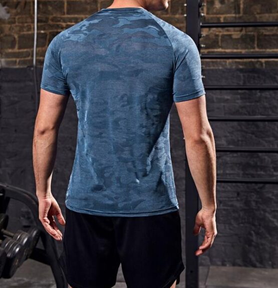 Men Breathable Raglan Sleeve Sports Tee - Image 2