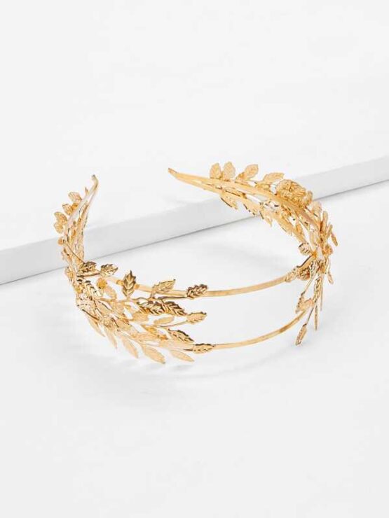 Fantastic  Metal Leaf Headband