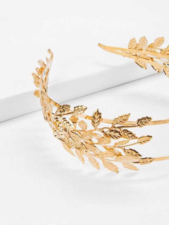 Fantastic  Metal Leaf Headband - Image 3