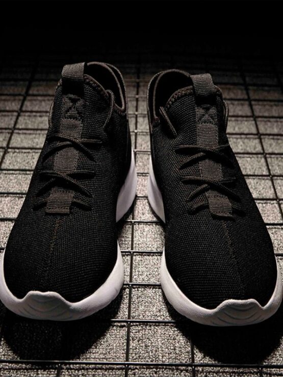 Men Lace-up Decor Knit Sneakers - Image 3