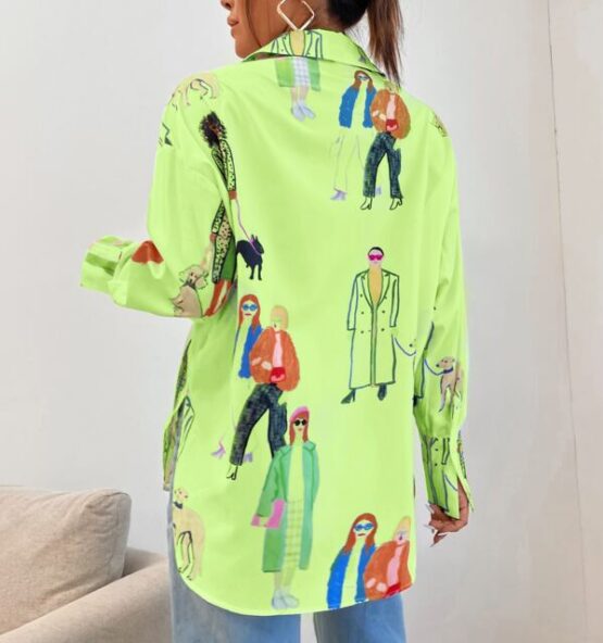 Fantastic  Figure Graphic Longline Blouse - Image 9