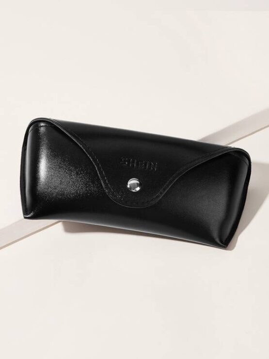 Polygon Frame Flat Lens Sunglasses With Case - Image 4