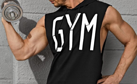 Men Letter Graphic Preppy Hooded Tank Top