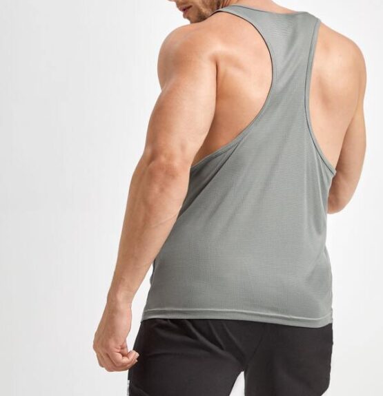 Men Slogan Graphic Sleeveless Sports Tank Top - Image 2