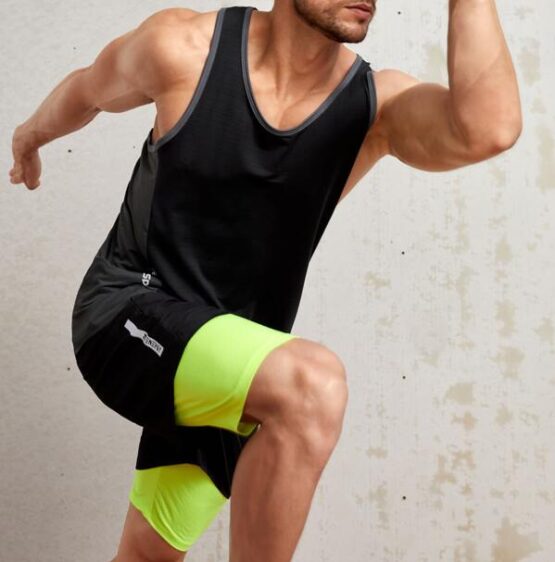 Men Letter Graphic Sleeveless Sports Tank Top - Image 3