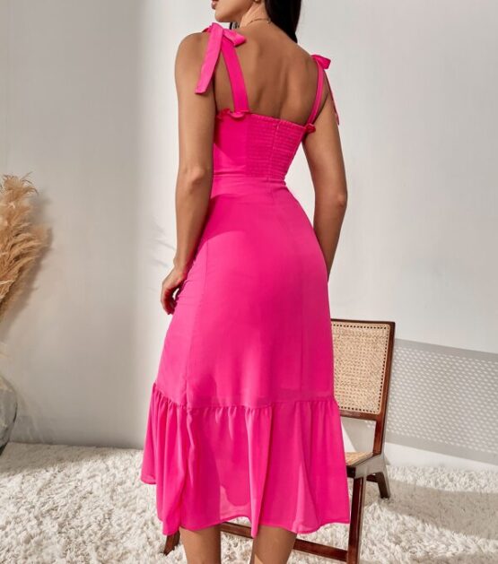 Knot Strap Mermaid Hem Cami Dress - Image 6