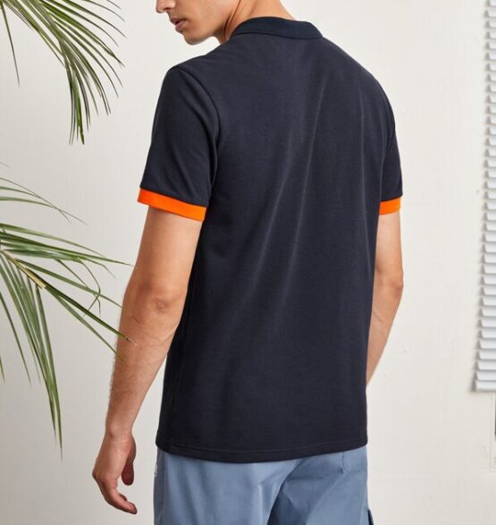 Men Letter Embroidery Polo Shirt - Image 2