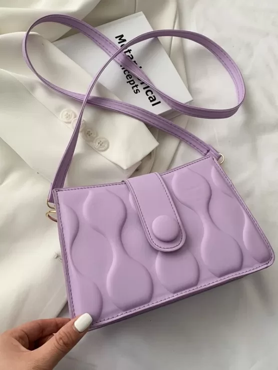 Minimalist Textured Crossbody Bag - Image 2