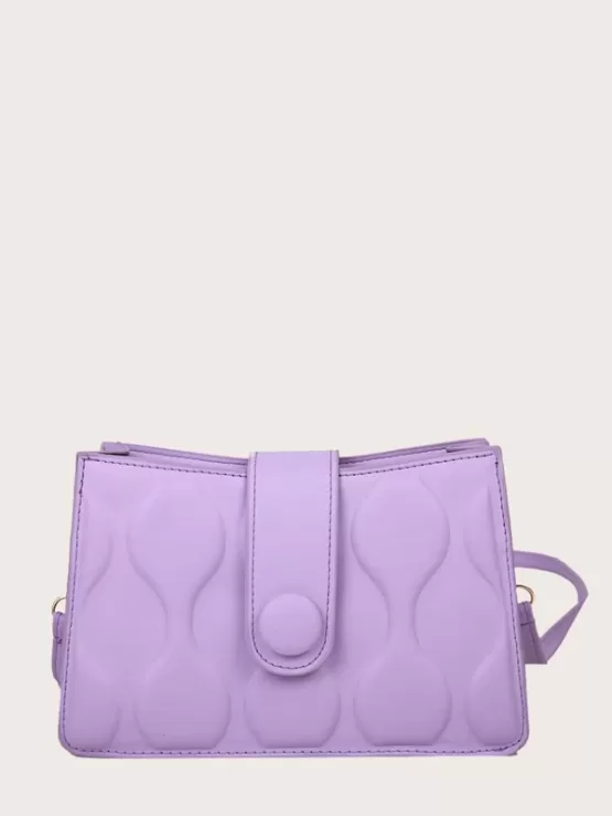 Minimalist Textured Crossbody Bag - Image 3