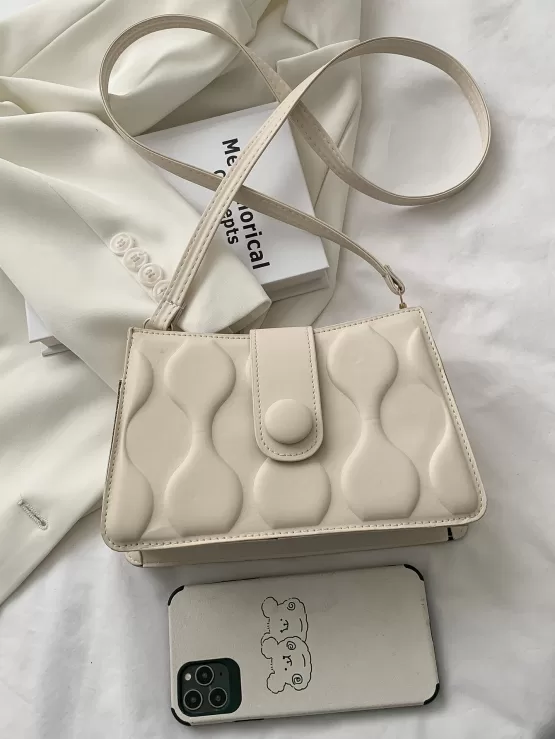 Minimalist Textured Crossbody Bag - Image 6