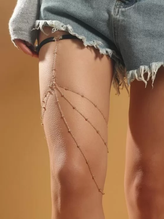 Fantastic Multicolor Layered Thigh Chain