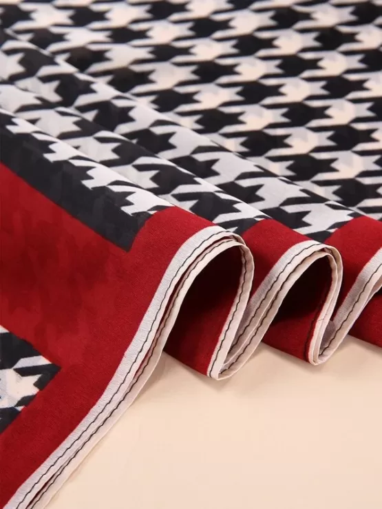 Fantastic Casual Houndstooth Print Scarf - Image 2