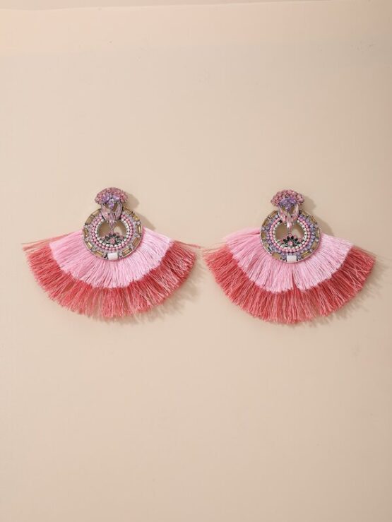 Fantastic  Tassel Decor Drop Earrings - Image 2