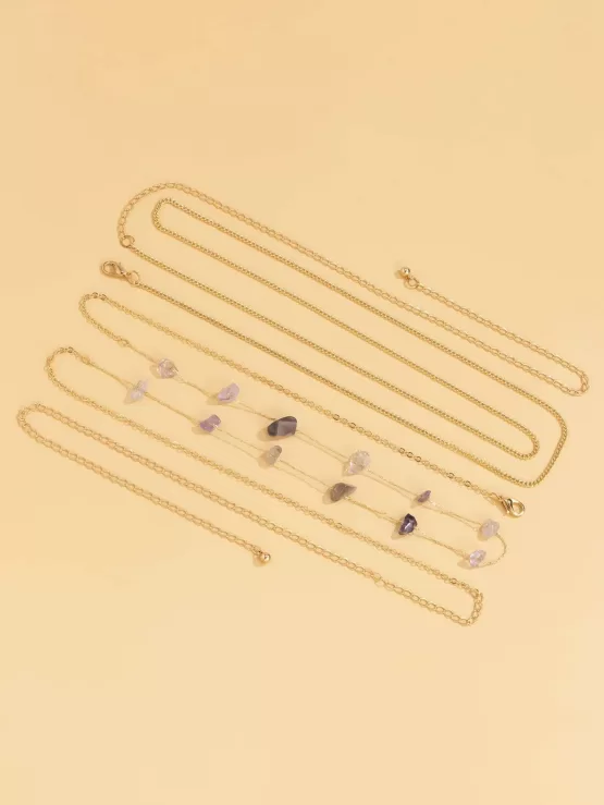 Fantastic Two pieces Stone Decor Waist Chain - Image 3