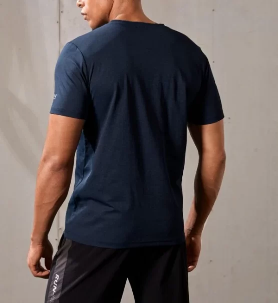 Men Quick-Drying Breathable Letter Graphic Sports Tee - Image 3