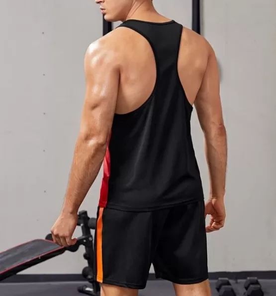 Men Figure Graphic Ombre Sports Tank Top - Image 2