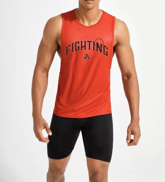 Men Letter Graphic Sleevless Sports Tank Top