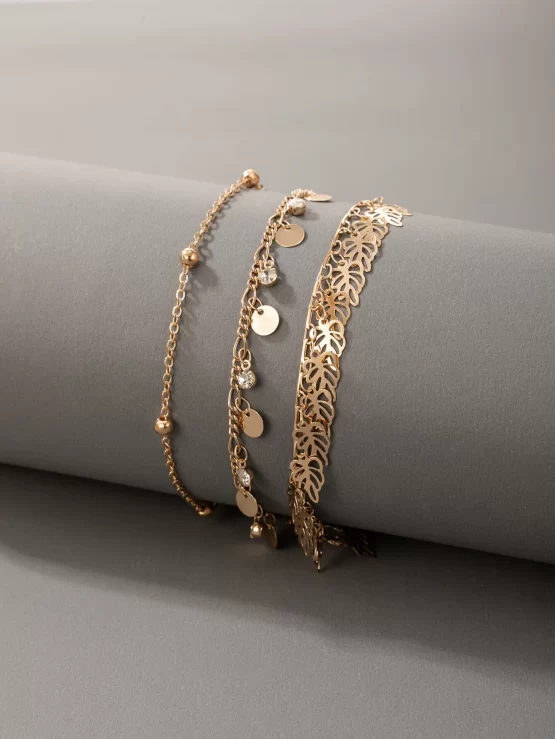 Two fantastic Gold pieces Alloy Anklet - Image 3