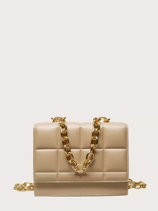 Stitch Detail Chain Shoulder Bag - Image 2