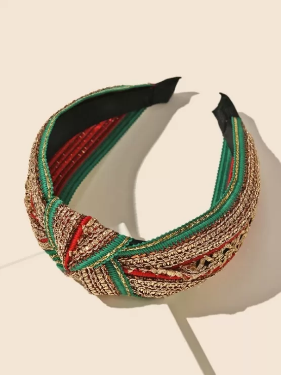 Fantastic  Metallic Knotted Headband