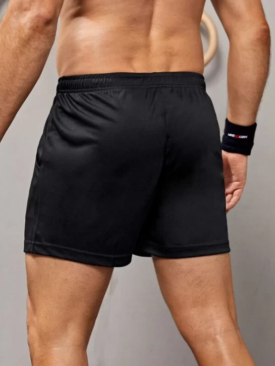Men Letter Graphic Sports Shorts - Image 2