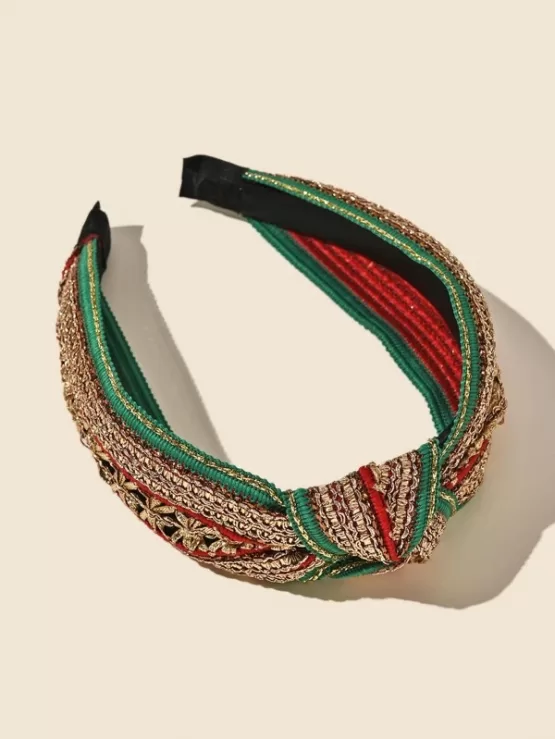 Fantastic  Metallic Knotted Headband - Image 2