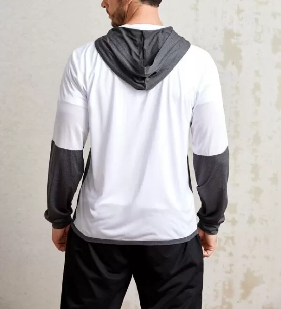 Men Color Block Letter Graphic Sports Jacket - Image 2