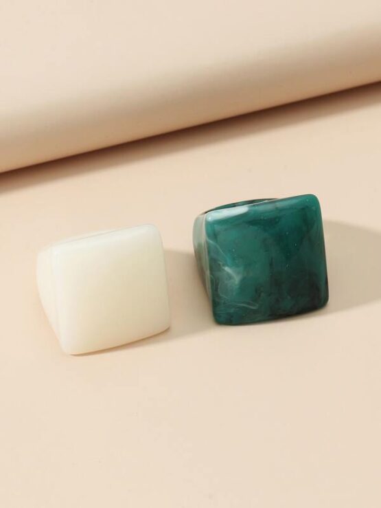 Fantastic Two pieces Geo Design Ring - Image 2
