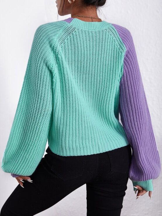 Fantastic  Two Tone Raglan Sleeve Cardigan - Image 2