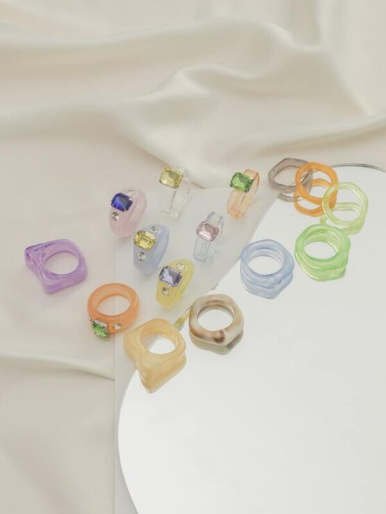 Fantastic  15pcs Rhinestone Decor Ring - Image 3