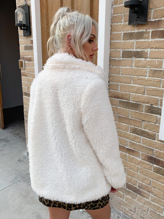 Eilly Bazar Open Front Teddy Coat - Image 7