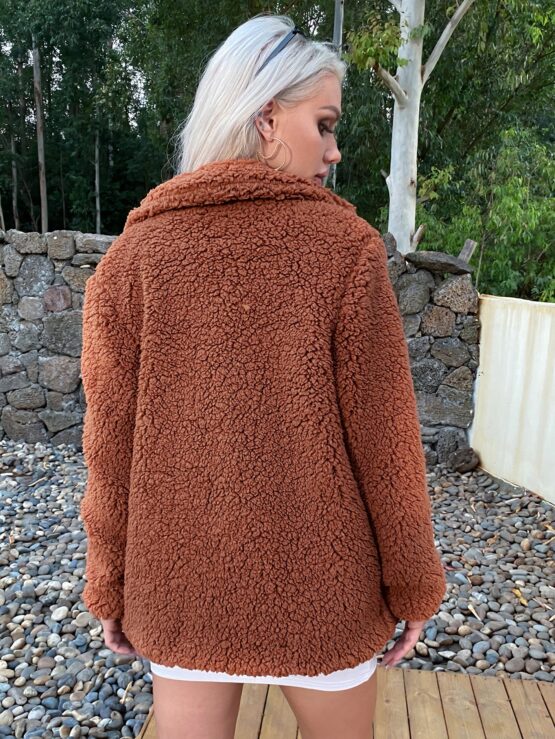 Eilly Bazar Open Front Teddy Coat - Image 2