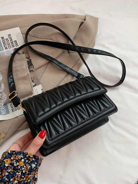 Quilted Flap Crossbody Bag - Image 2