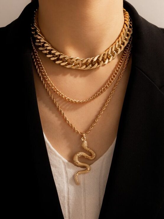 Fantastic  Serpentine Charm Necklace