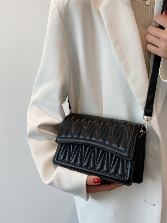 Quilted Flap Crossbody Bag