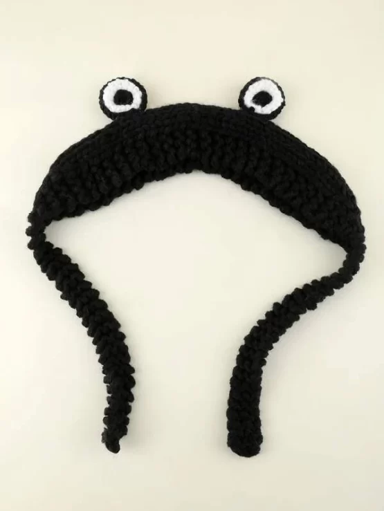 Cartoon Casual Black Fantastic Ear Design Hat - Image 2