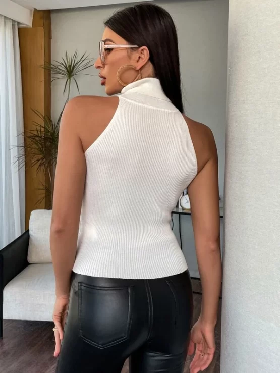 Turtleneck Ribbed Hot Knit Top - Image 9