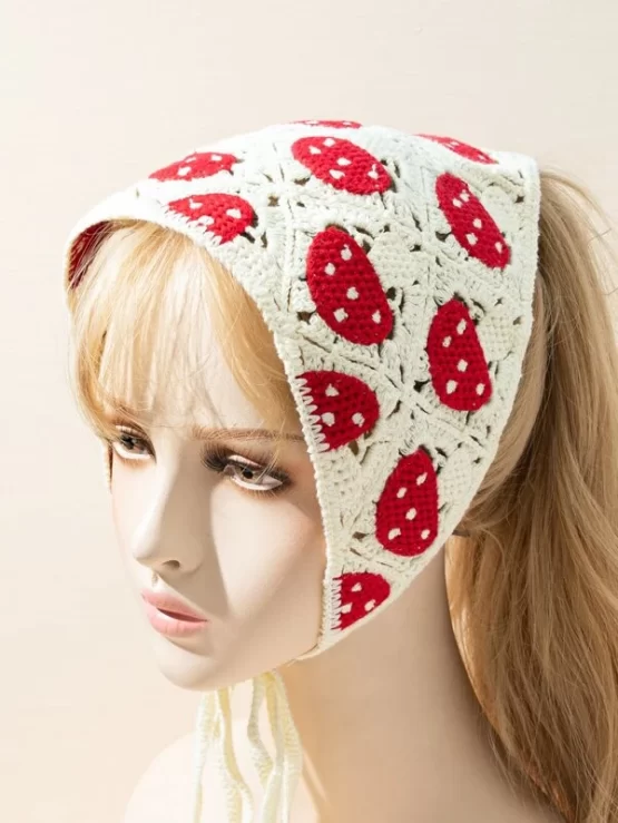 Fantastic Mushroom Knit Hair Band - Image 4