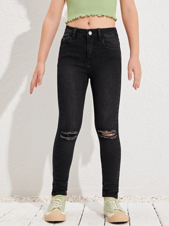 Girls Fantastic Ripped Skinny Jeans