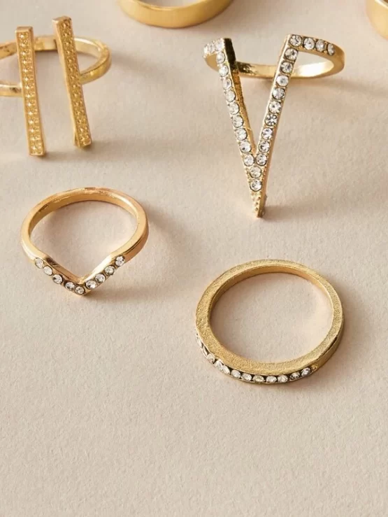 Twelve pieces Rhinestone Decor Ring - Image 6