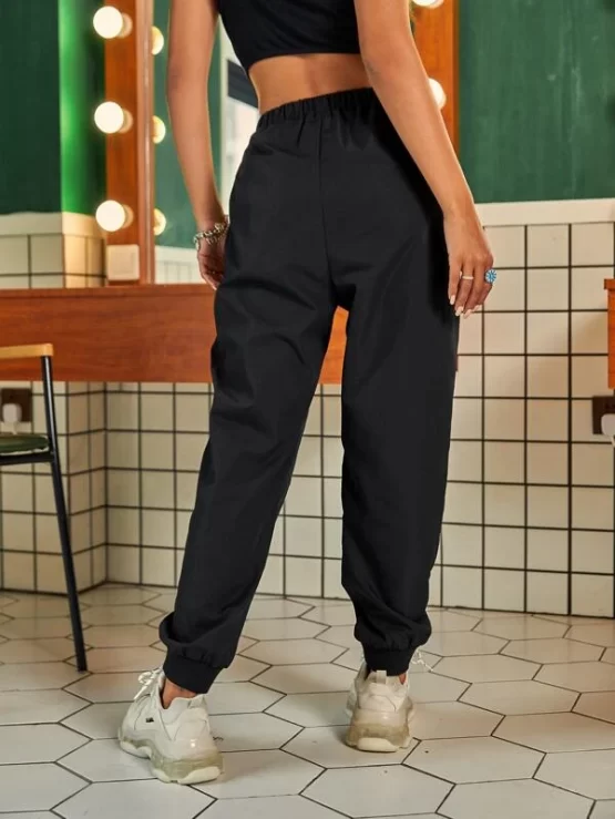 Contrast Reflective Piping Sweatpants - Image 3