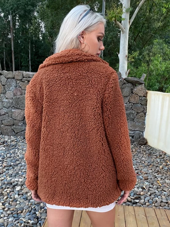 Eilly Bazar Open Front Teddy Coat - Image 2