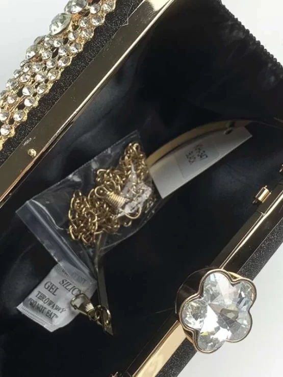Glitter Diamond Box Decor Clutch Bag - Image 9