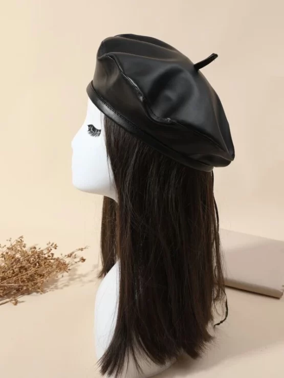 Plain Casual Fashionable Minimalist Solid Beret - Image 9